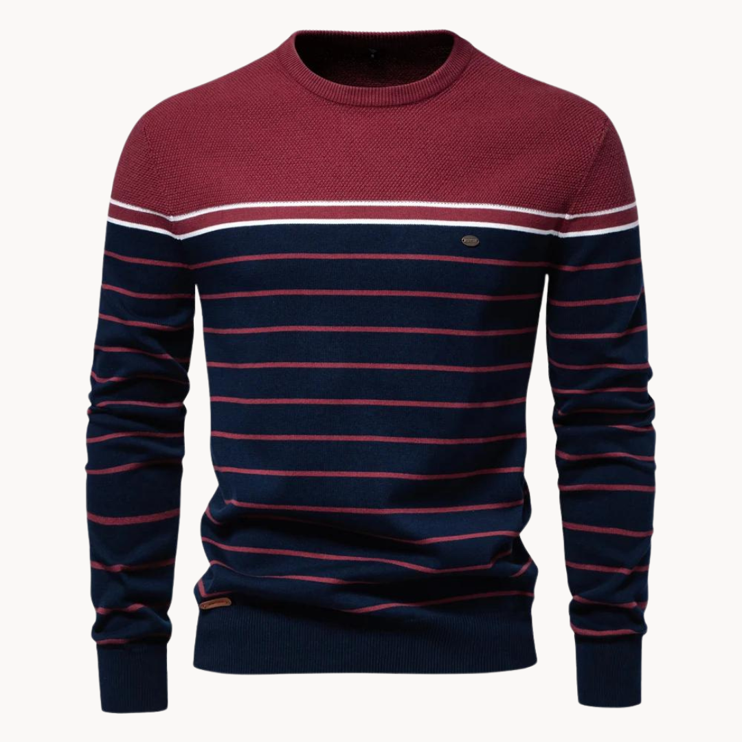 ATLANTIC - MAGLIONE IN COTONE CON STRISCE