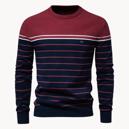 ATLANTIC - MAGLIONE IN COTONE A RIGHE