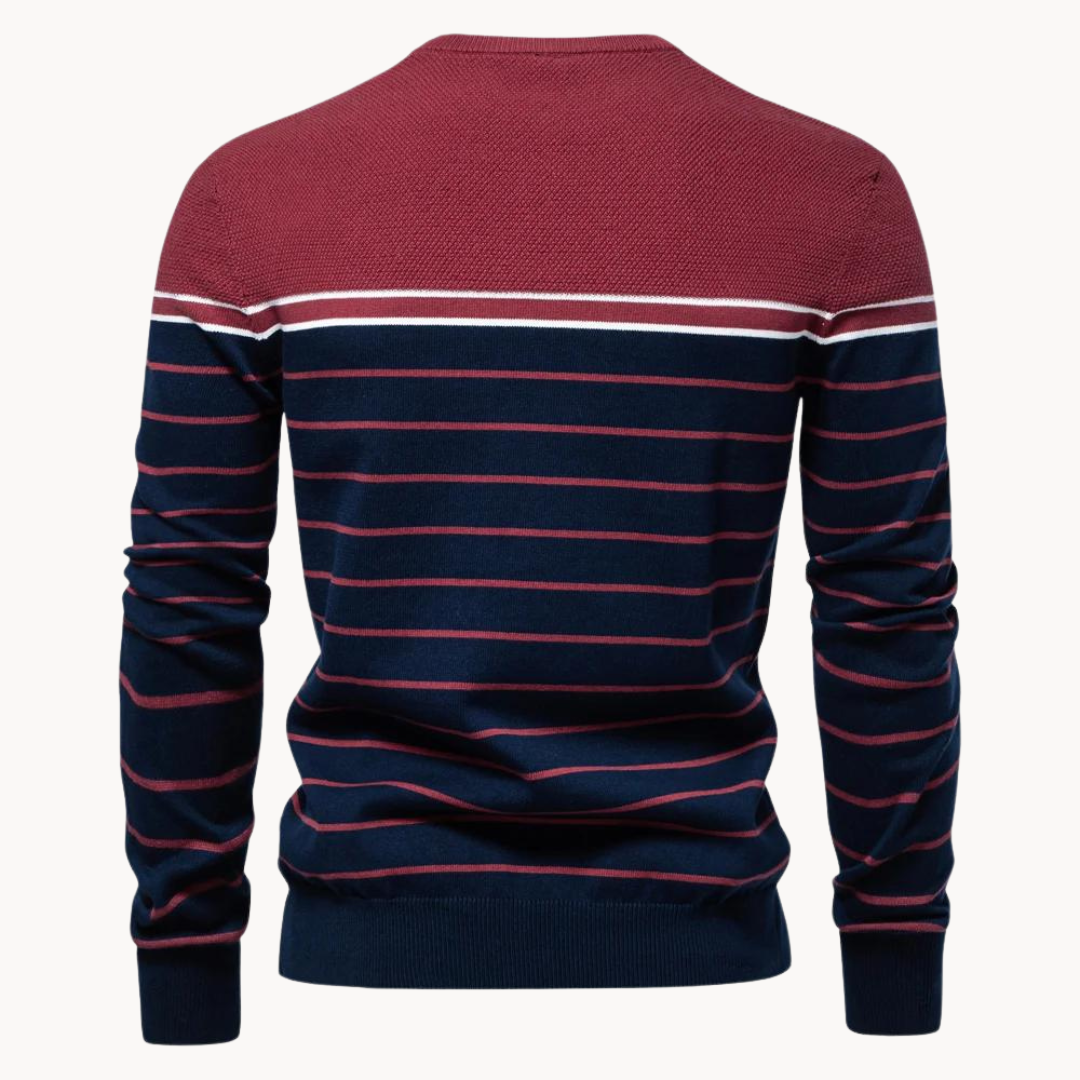 ATLANTIC - MAGLIONE IN COTONE A RIGHE