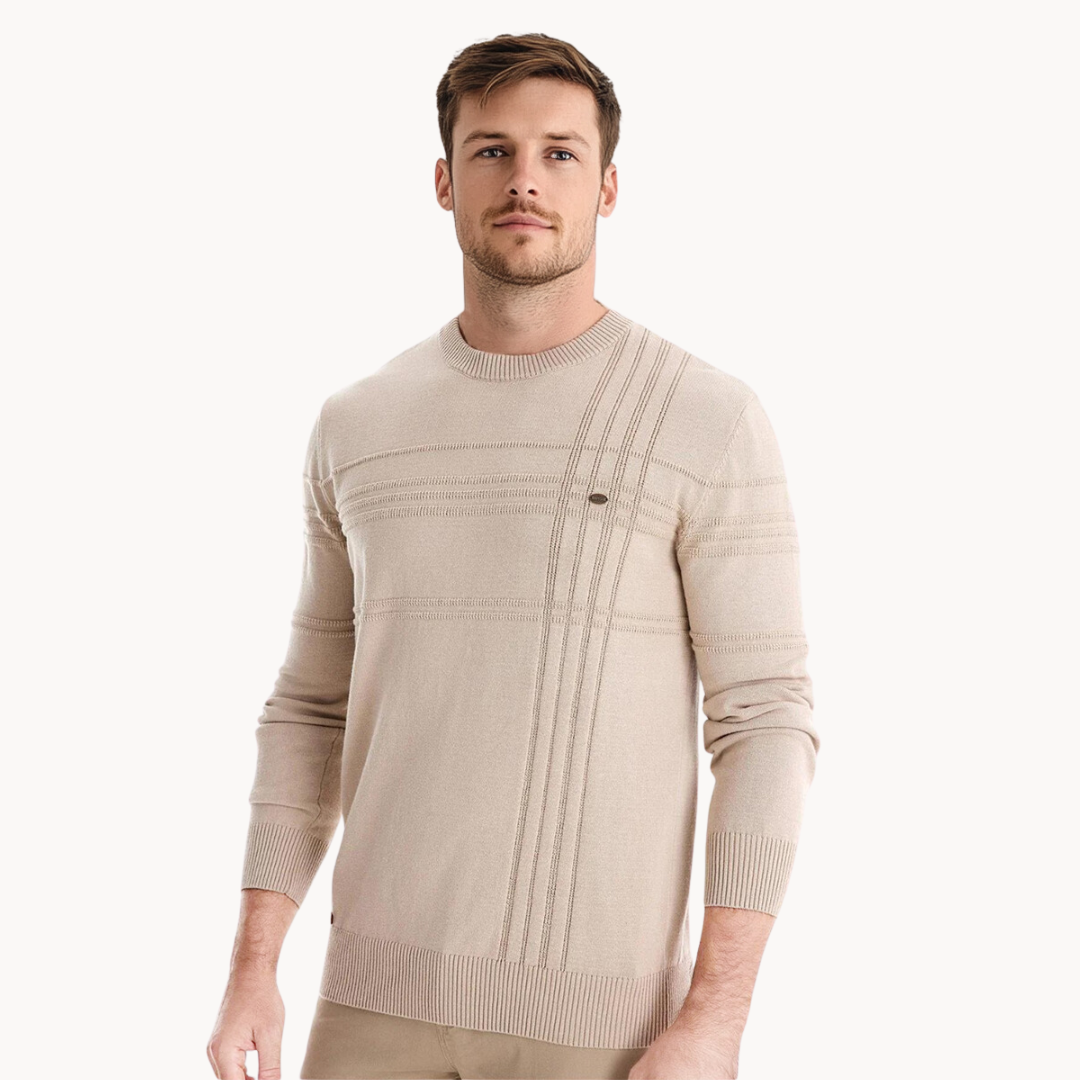 MORRIS - PULLOVER GIROCOLLO